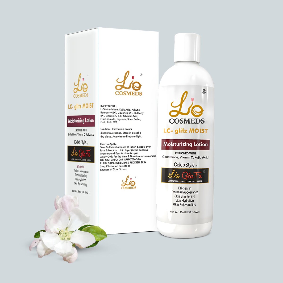 LC-Glitz Glutathione Skin Brightening Moisturizing Lotion (100ml)