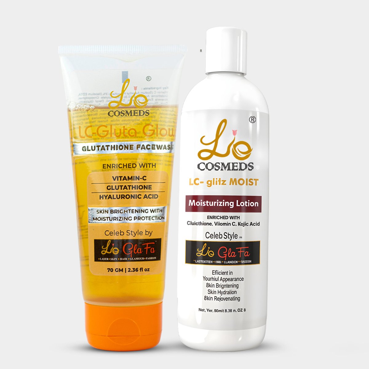 Lio Cosmeds Glow Boost Combo: Cleanse, Hydrate - Dual Skin Defence