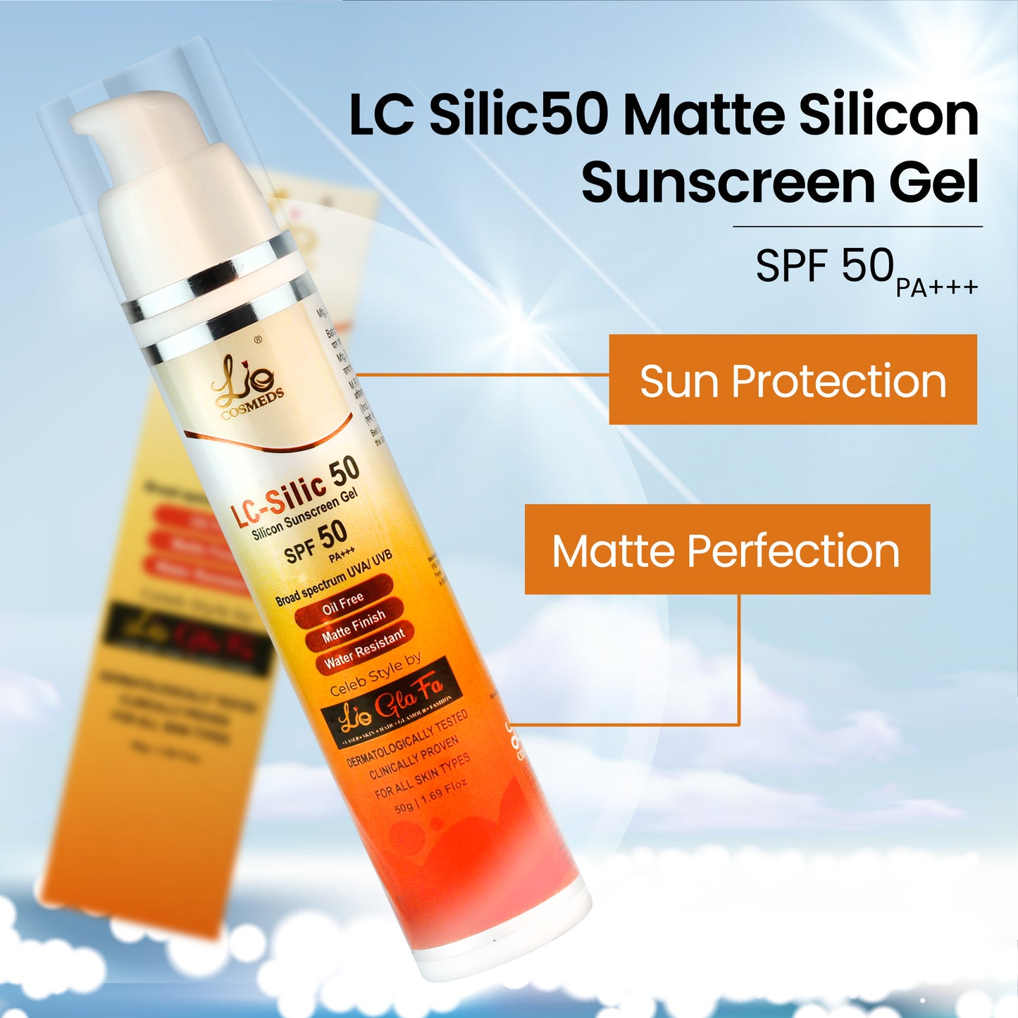 LC Silic50 Matte Silicon Sunscreen Gel