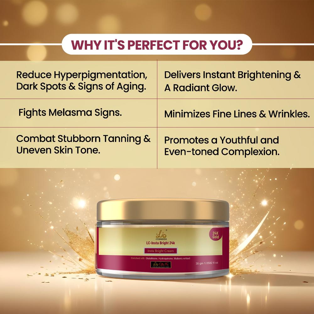 LC Insta Bright 24K Gold Anti Melasma Anti Pigmentation Cream