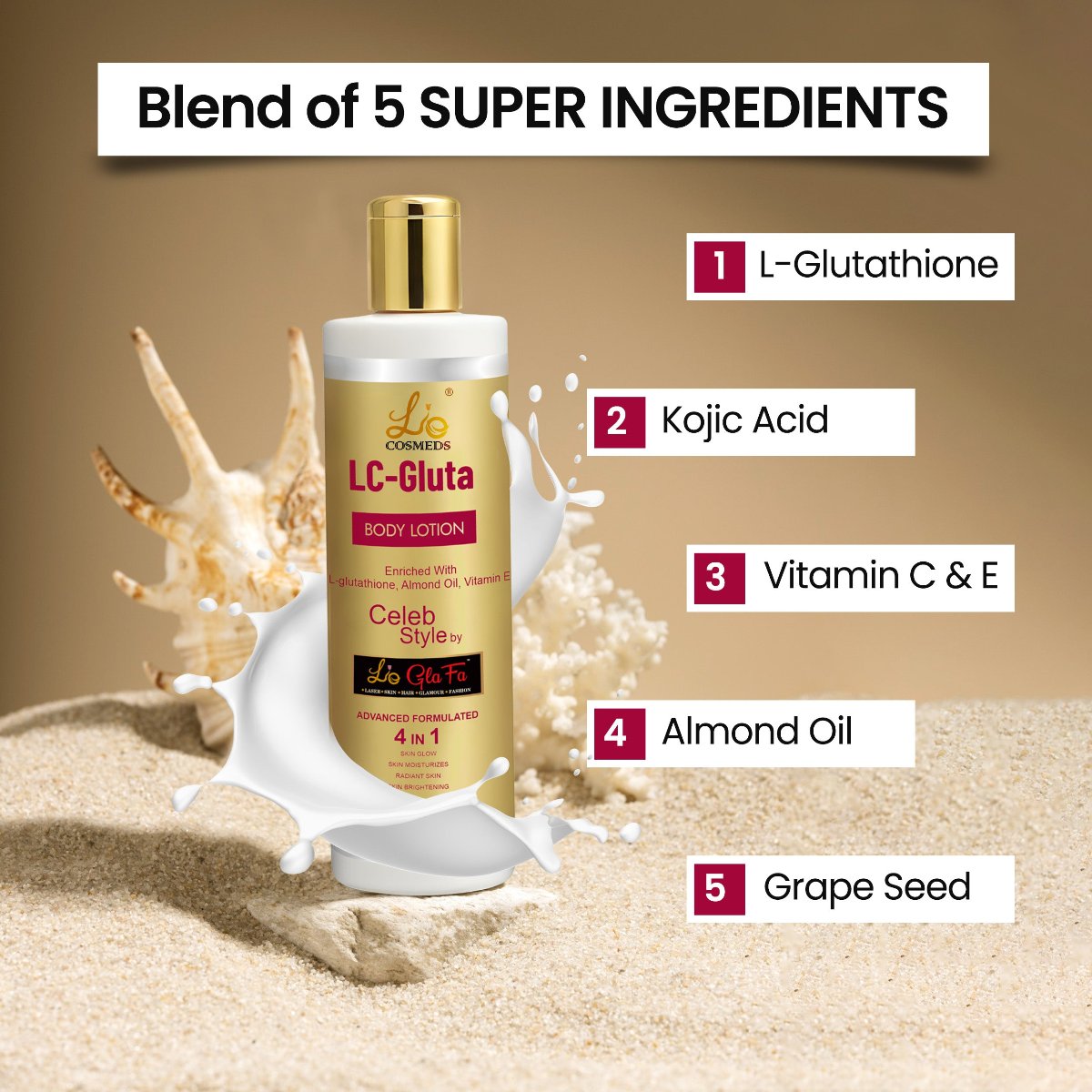 LC Gluta Glutathione Skin Brightening Body Lotion (BUY 1 GET 1 FREE)