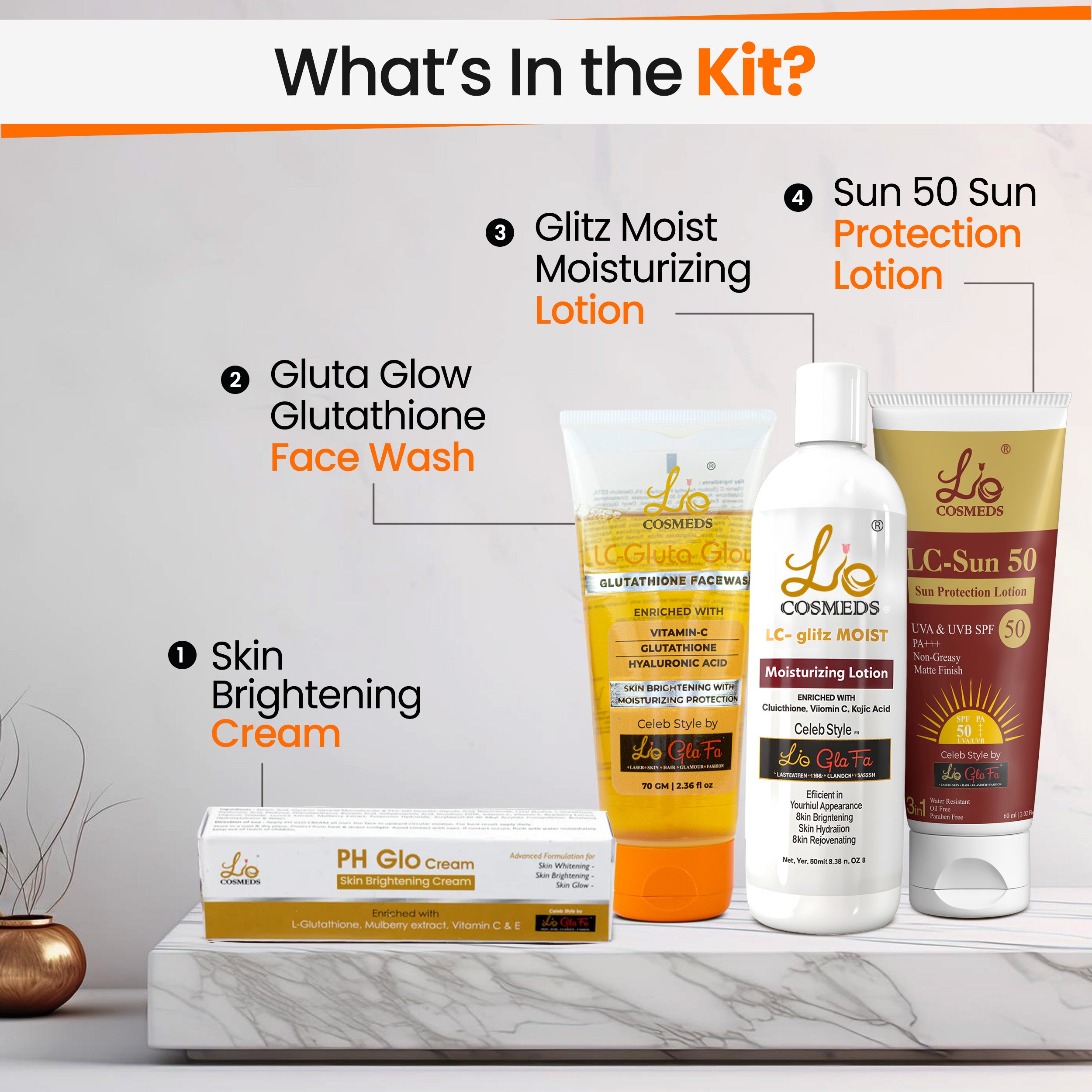 Skin Brightening Medicated Treatment Kit