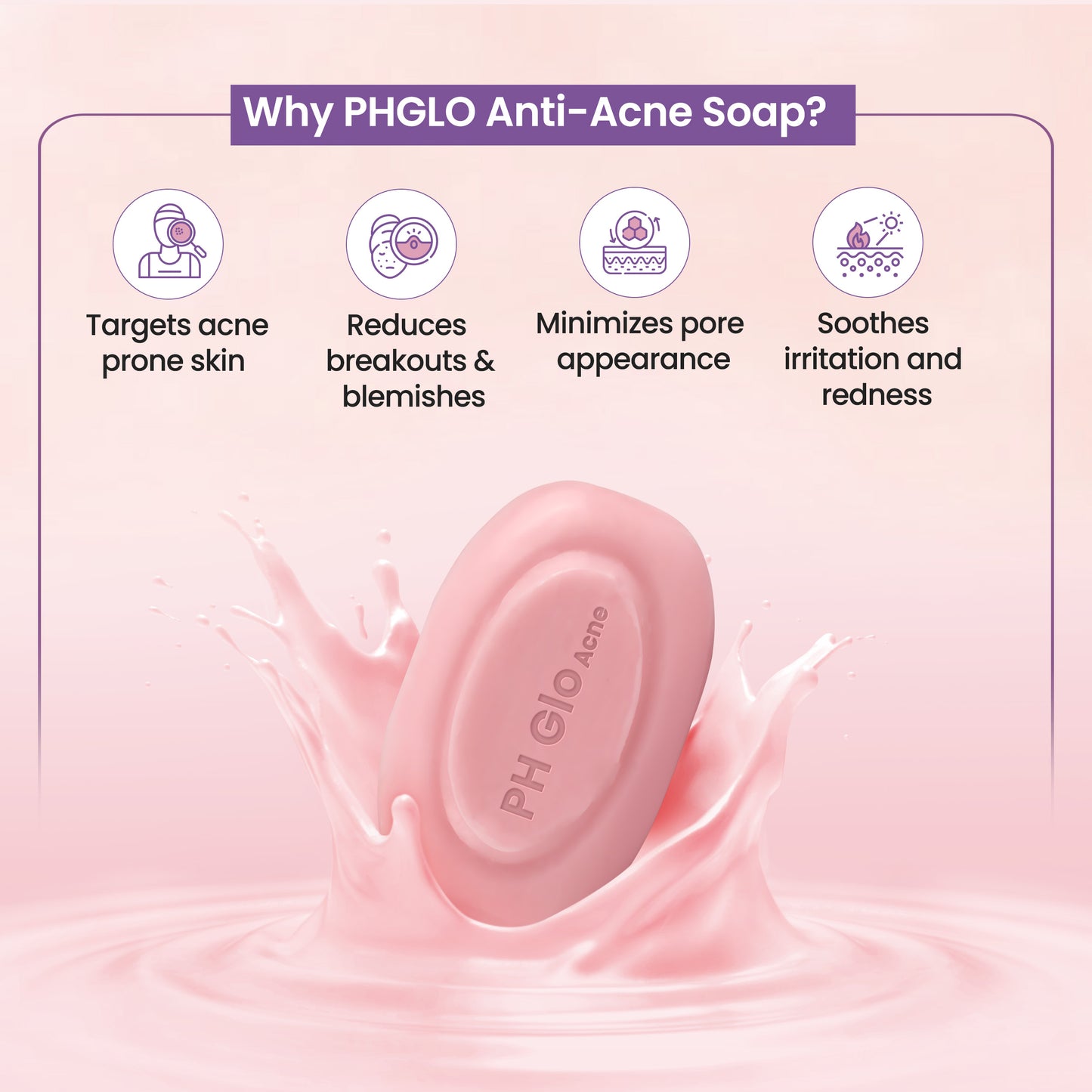 PHGLO Anti Acne Soap (Pack of 2)