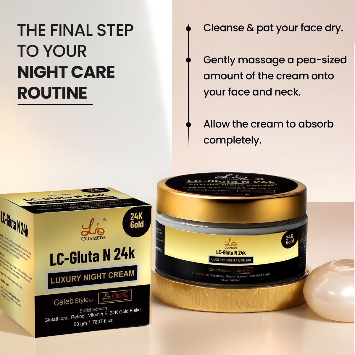 LC Gluta N 24K Luxury Night Cream
