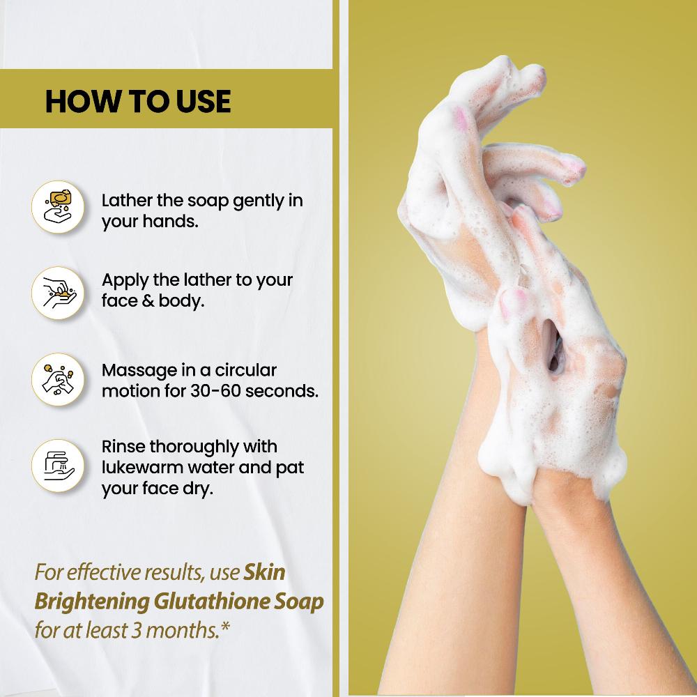 PHGLO Skin Brightening Glutathione Soap for Face & Body (Pack of 2) (75GM Each)