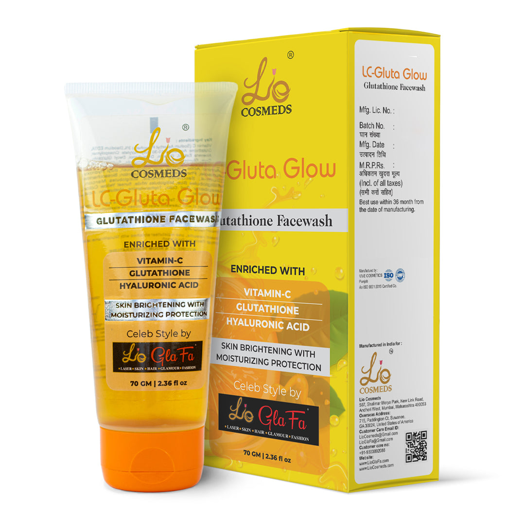 LC Gluta Glow Glutathione Skin Whitening Facewash (Get a Rs.290/- GIFT FREE FREE)