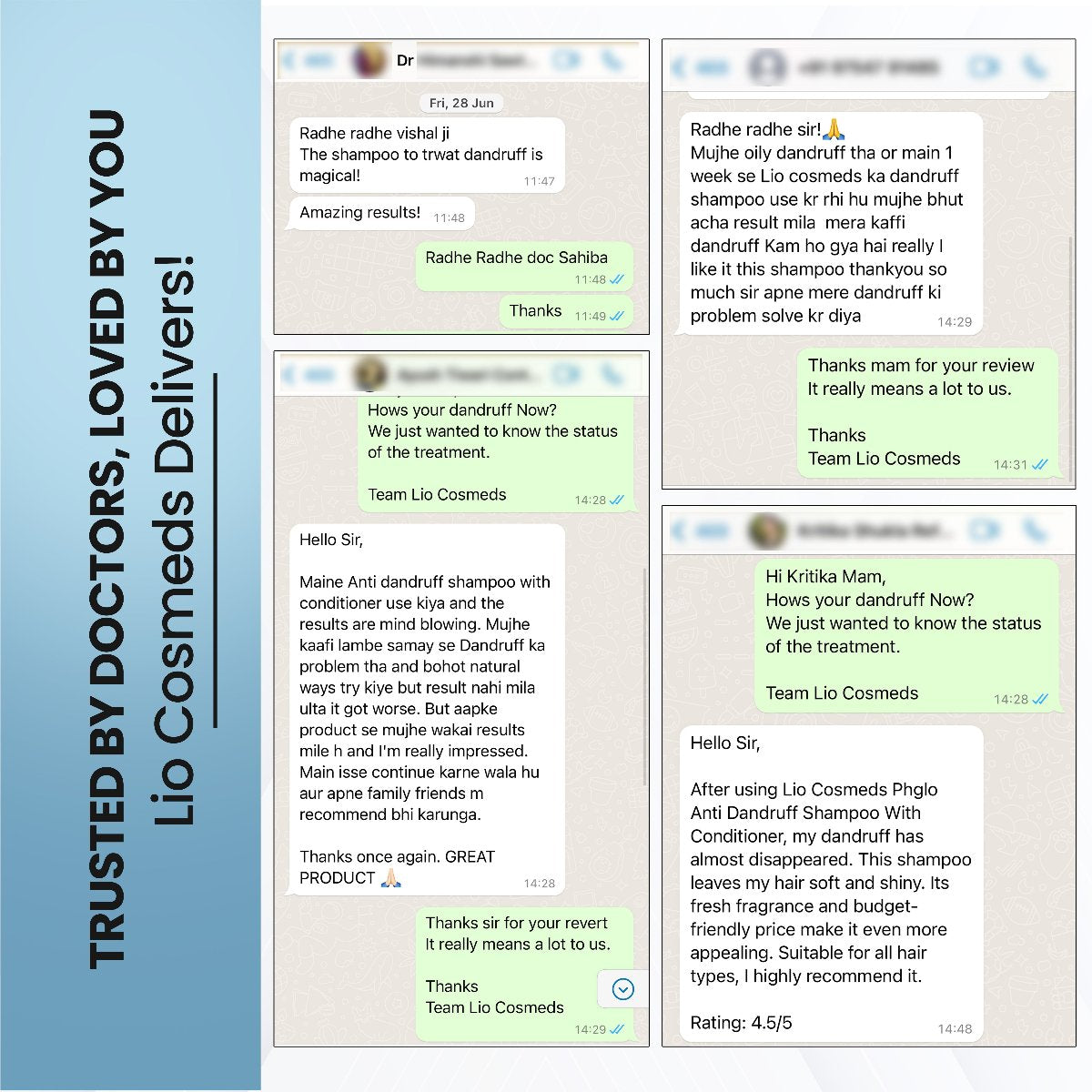 PHGLO Anti Dandruff Shampoo With Conditioner (FREE Doctors Consultation)