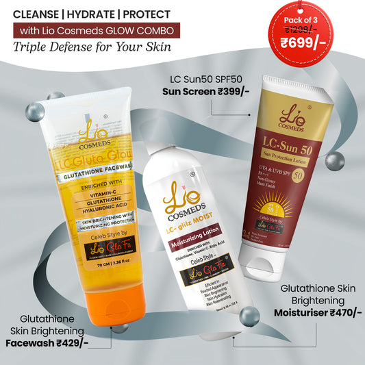 Lio Cosmeds Glow Combo: Cleanse, Hydrate, Protect for a Glowing You