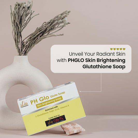 PHGLO Skin Brightening Glutathione Soap for Face & Body (Pack of 2) (75GM Each)